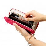 GEARONIC TM Women Wallet Long Clutch Faux Leather Card Holder Fashion Purse Lady Woman Handbag Bag