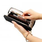 GEARONIC TM Women Wallet Long Clutch Faux Leather Card Holder Fashion Purse Lady Woman Handbag Bag