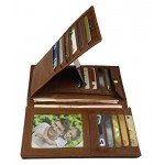 Genuine Leather Multi-function ID or Bank Card Wallet for Men