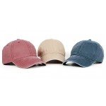 Glamorstar Classic Unisex Baseball Cap Adjustable Washed Dyed Cotton Ball Hat