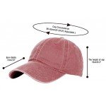 Glamorstar Classic Unisex Baseball Cap Adjustable Washed Dyed Cotton Ball Hat