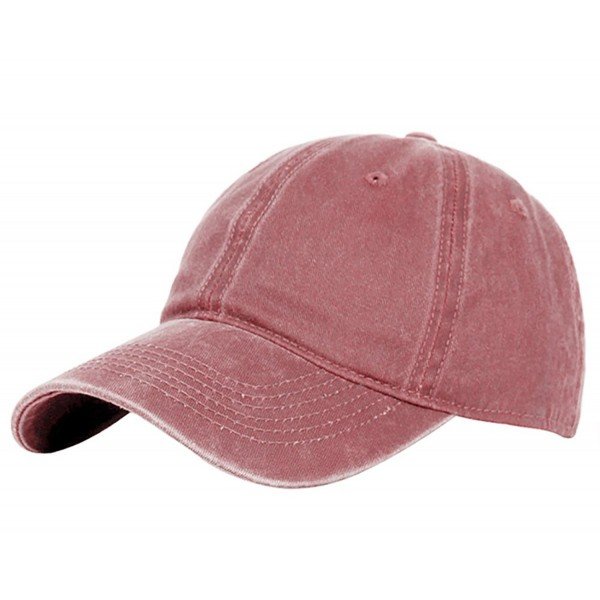 Glamorstar Classic Unisex Baseball Cap Adjustable Washed Dyed Cotton Ball Hat