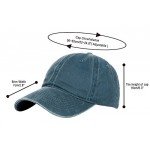 Glamorstar Classic Unisex Baseball Cap Adjustable Washed Dyed Cotton Ball Hat