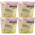 Grab Green Natural Garbage Disposal Cleaner and Freshener, Red Pear with Magnolia, 12 Pods (Pack of 4)
