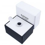 HAWSON Mens Tie Tack With Chain Round Crystal Wedding Business Accessories