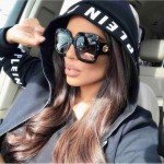 HBK New Sunglasses -Women Square Oversized Sunglasses Women Fashion Sun Glasses Lady Brand Designer Vintage Shades Gafas Oculos 