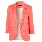 HDY Haoduoyi 2018 Spring Slim Fit Blazer Women Formal Jackets Office Work Open Front Notched Blazer Black Ladies Blazer  