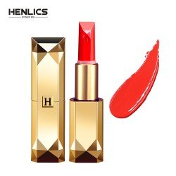 HENLICS Luxury Waterproof Kissproof Shimmer Lipstick with 20 Colors 24 Hours Long Lasting Function Healthy to Pregnant Women