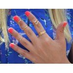 H:HYDE 6pcs/lot Unique adjustable Ring Set Punk style Gold Color Knuckle Rings for women midi Finger Knuckle rings Ring Set 