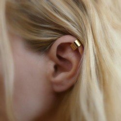 H:HYDE New 1pc Personality Clip Earring For Women Sliver & Gold Colors Simple Ear Jewelry Fashion Punk Jewelry Wholesale 