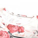 HIKARE Women's Summer Floral Print Striped Short Sleeve Casual T-Shirt Tops With Pocket