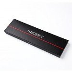 HISDERN Plaid Tie Handkerchief Woven Classic Stripe Men's Necktie & Pocket Square Set