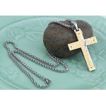 HZMAN Men's Stainless Steel Jesus Christ Crucifix Cross Lord's Prayer Pendant Necklace