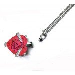 Heart Cremation Urn Necklace for Ashes Urn Jewelry Memorial Pendant with Fill Kit and Gift Box - Always on my mind forever in my heart