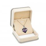 Heart Cremation Urn Necklace for Ashes Urn Jewelry Memorial Pendant with Fill Kit and Gift Box - Always on my mind forever in my heart