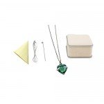 Heart Cremation Urn Necklace for Ashes Urn Jewelry Memorial Pendant with Fill Kit and Gift Box - Always on my mind forever in my heart