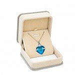 Heart Cremation Urn Necklace for Ashes Urn Jewelry Memorial Pendant with Fill Kit and Gift Box - Always on my mind forever in my heart