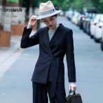High Quality Women Long Suits Blazers Autumn Fashion Casual Bind Shows a Thin Waist Ladies Blazer Female Brand Suit Jacket