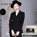High Quality Women Long Suits Blazers Autumn Fashion Casual Bind Shows a Thin Waist Ladies Blazer Female Brand Suit Jacket