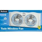 Holmes Dual Blade Twin Window Fan, White Holmes Dual Blade Twin Window Fan, White