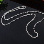 HooAMI Mens Womens Name Initial Letter Pendant Necklace, 22 inch Chain, 26 Alphabet Letters