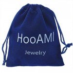 HooAMI Mens Womens Name Initial Letter Pendant Necklace, 22 inch Chain, 26 Alphabet Letters