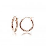 Hoops & Loops Sterling Silver 2mm High Polished Small Round Hoop Earrings
