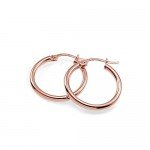 Hoops & Loops Sterling Silver 2mm High Polished Small Round Hoop Earrings