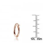 Hoops & Loops Sterling Silver 2mm High Polished Small Round Hoop Earrings