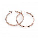 Hoops & Loops Sterling Silver 2mm High Polished Small Round Hoop Earrings