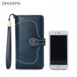 Hot Sale Brand  Wallet Split Leather Wallet Female Long Wallet Women Zipper Purse Strap Clutch Coin Purse Womens Purses Leather