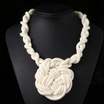 Hot Sale Cotton Choker Statement Necklace Collares Necklaces & Pendants Women Gift Kolye Fashion Jewelry