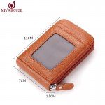 Hot Sale Genuine Leather Unisex Card Holder Wallets High Quality Female Credit Card Holders Women Pillow Card holder Purse