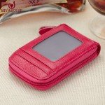 Hot Sale Genuine Leather Unisex Card Holder Wallets High Quality Female Credit Card Holders Women Pillow Card holder Purse