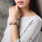 Hot Sale Heart Shaped vintage beads lady bracelet Bohemia Ceramic stone charm women Bangles fashion christmas gift free shipping Hot Sale Heart Shaped vintage beads lady bracelet Bohemia Ceramic stone charm women Bangles fashion christmas gift free shipping