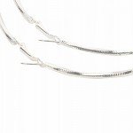 Hypoallergenic Extra Large Flattened Round Metal Hoop Earrings Hypoallergenic Extra Large Flattened Round Metal Hoop Earrings