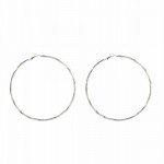 Hypoallergenic Extra Large Flattened Round Metal Hoop Earrings Hypoallergenic Extra Large Flattened Round Metal Hoop Earrings