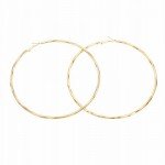 Hypoallergenic Extra Large Flattened Round Metal Hoop Earrings Hypoallergenic Extra Large Flattened Round Metal Hoop Earrings
