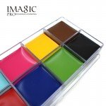 IMAGIC Halloween Face Body Paint Oil Painting Art Make Up Set Tools Party Fancy Dress 12 Flash Tattoo Color+6pcs Paint Brush