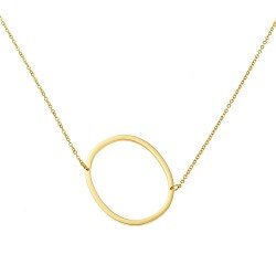 Initial Necklace 18K Gold Plated Jewelry 26 Alphabets Gift Name Pendant A-Z