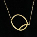 Initial Necklace 18K Gold Plated Jewelry 26 Alphabets Gift Name Pendant A-Z