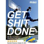 Inspirational Silicone Bracelets Rubber Band Wristbands. Custom Embossed With Motivational Saying "GET SHIT DONE". Perfect for Fitness, Basketball, CrossFit, Sports & Task
