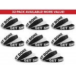 Inspirational Silicone Bracelets Rubber Band Wristbands. Custom Embossed With Motivational Saying "GET SHIT DONE". Perfect for Fitness, Basketball, CrossFit, Sports & Task