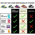 Inspirational Silicone Bracelets Rubber Band Wristbands. Custom Embossed With Motivational Saying "GET SHIT DONE". Perfect for Fitness, Basketball, CrossFit, Sports & Task