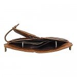 JR&JA Genuine leather RFID Blocking Bifold wallet Large Capacity Card Case Purse