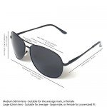 J+S Premium Military Style Classic Aviator Sunglasses, Polarized, 100% UV protection