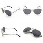 J+S Premium Military Style Classic Aviator Sunglasses, Polarized, 100% UV protection