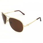 J+S Premium Military Style Classic Aviator Sunglasses, Polarized, 100% UV protection