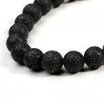 JUSNOVA 5-12 Pcs Leather Bracelet for Men Women Wooden Beaded Bracelets Cuff Adjustable