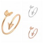 Jisensp New Fashion Trendy Rings Brass Small Arrow Ring Cute Wedding Shiny Rings for Women Gift in Party Hot Sale Finger Rings